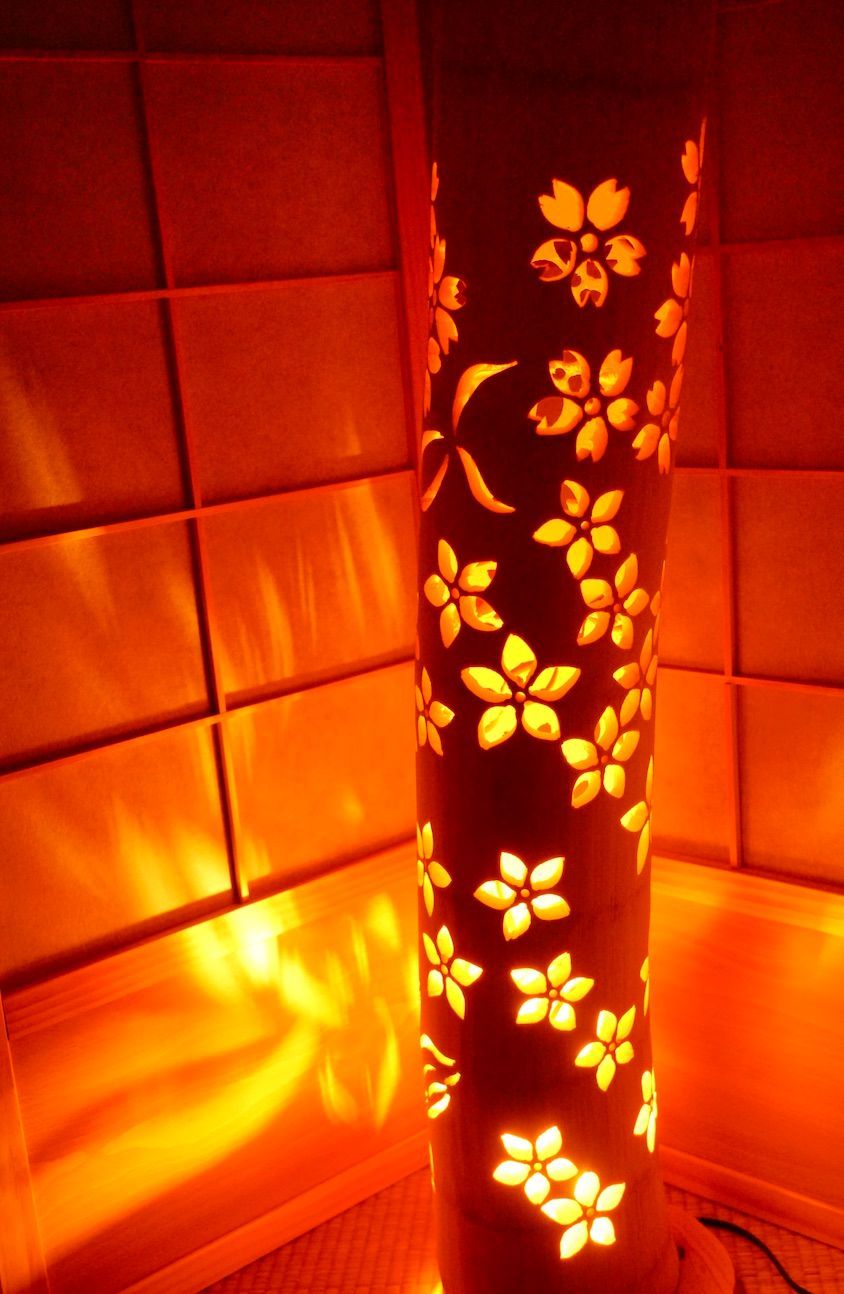 ◇全面彫◇竹あかり・竹灯り・竹灯籠・竹灯篭・竹ランプ