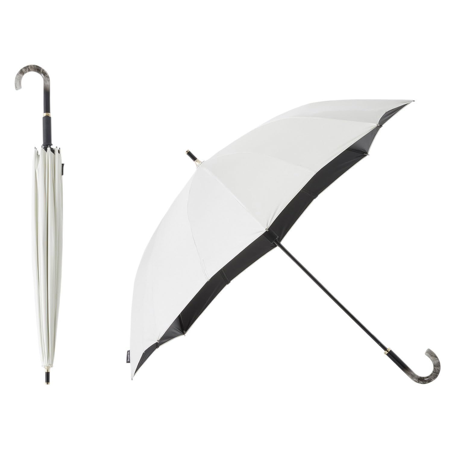 マーナ marna Shupattoアンブレラ UV ベルトがない閉じる傘 55cm 日傘 長傘 晴雨兼用傘 メンズ レディース UVカット率99.9% | UPF50 | 遮光率99.9% 16本骨 S509