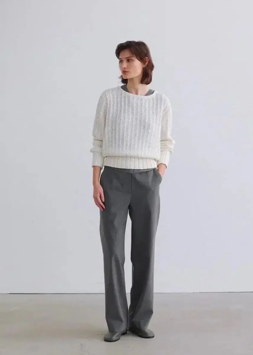 休日 7 % MOONDAL ムンダル monte モンテ スラックス 黒 L サイズ