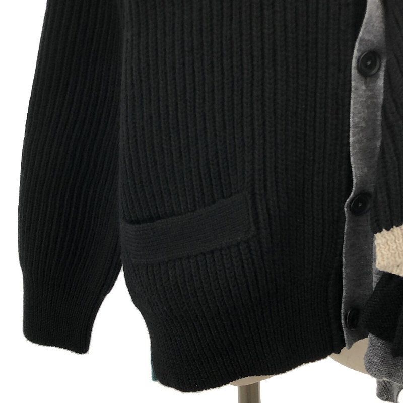 kolor / カラー | 2022AW | ドッキング レイヤード ニット  