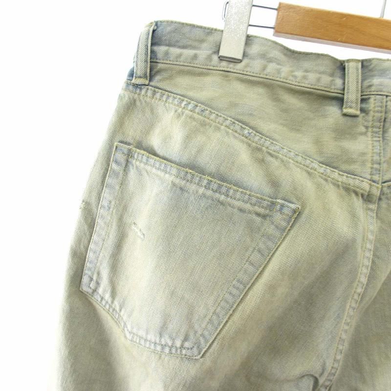 アプレッセ A.PRESSE Washed Denim Wide Pants デニムパンツ ジーンズ 