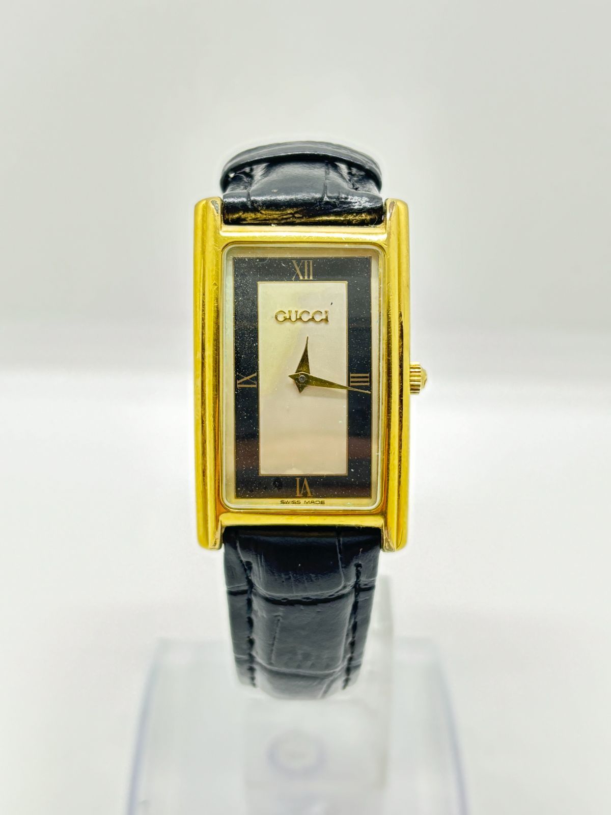 GUCCI グッチ 2600M 腕時計 ゴールド×ブラック ヴィンテージ