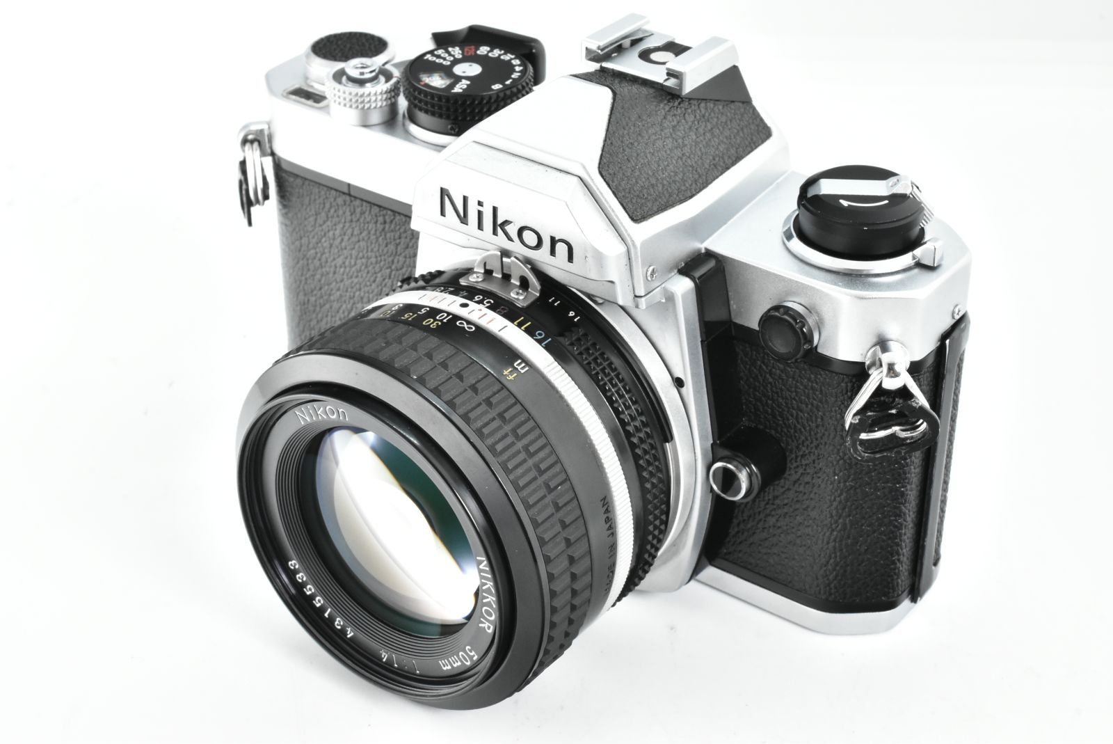  Nikon FM Silver Ai Nikkor 50 mm f 1.4 Lens Camera ニコン フィルム一眼レフカメラ シルバー EF-TN-JP 1530 一眼レフカメラ(フィルム) フィルムカメラ