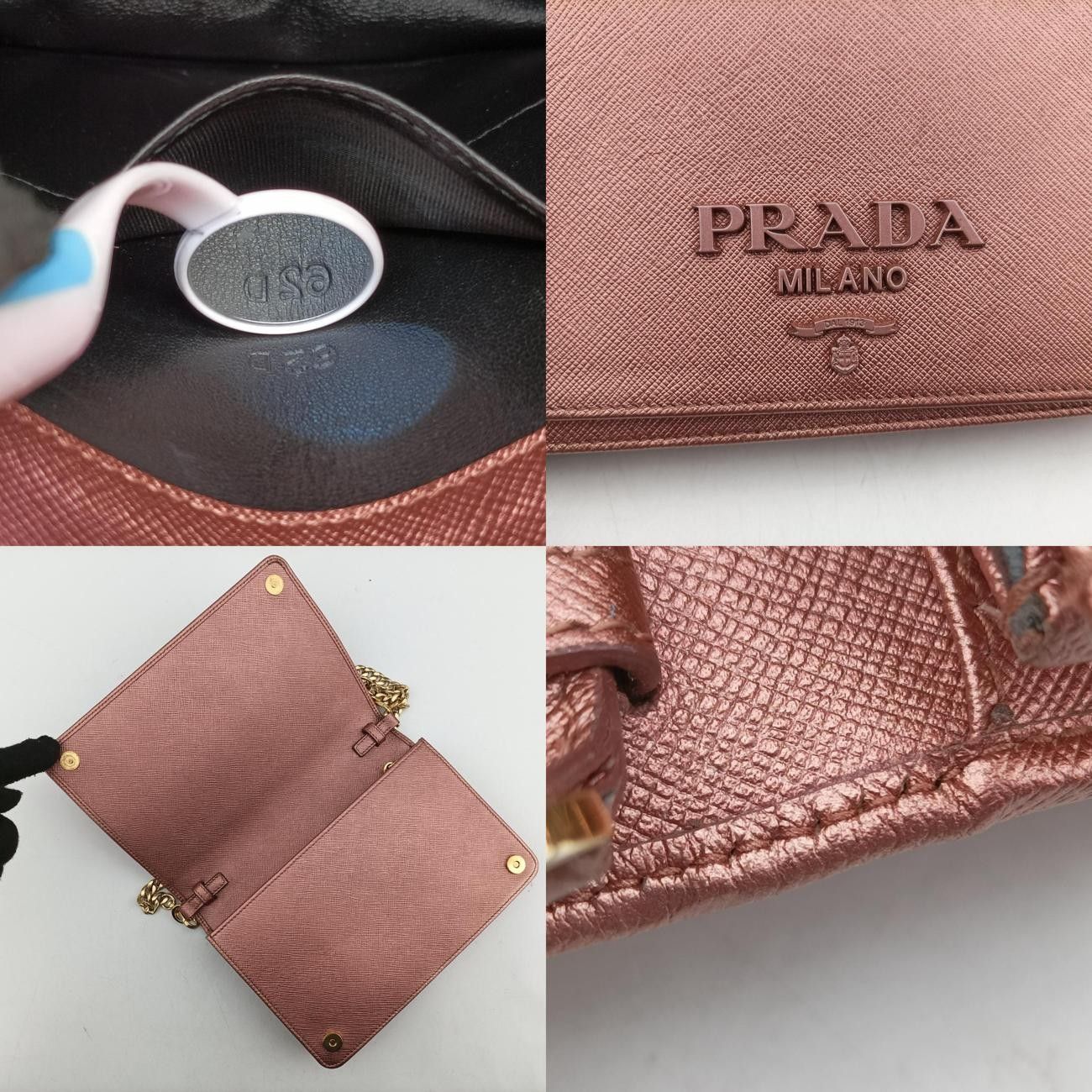プラダPradaメタル ウォレット
