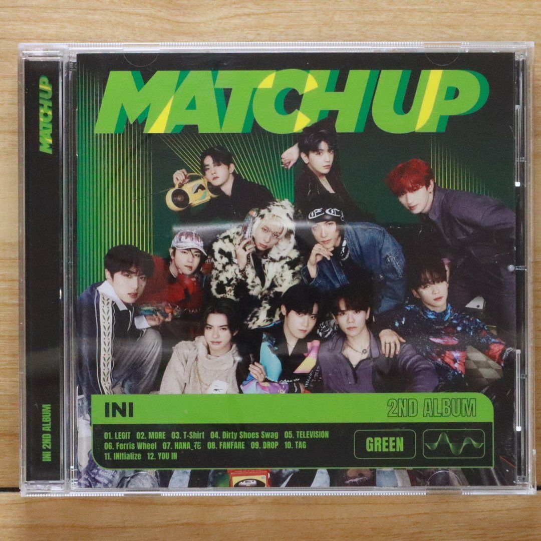INI match up ナイロンジャケット pop up 国内盤CD☆アイエヌアイ/INI□ MATCH UP (GREEN Ver.)(通常盤