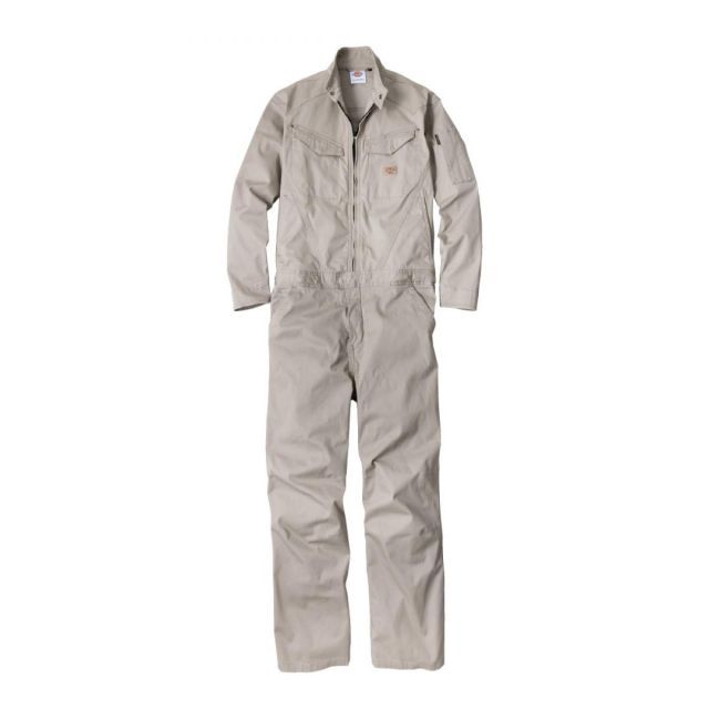 Dickies ヘリンボーンツナギ アッシュ XXL D-916 ディッキーズ 作業着 作業服 つなぎ 長袖 ストレッチ ツナギ