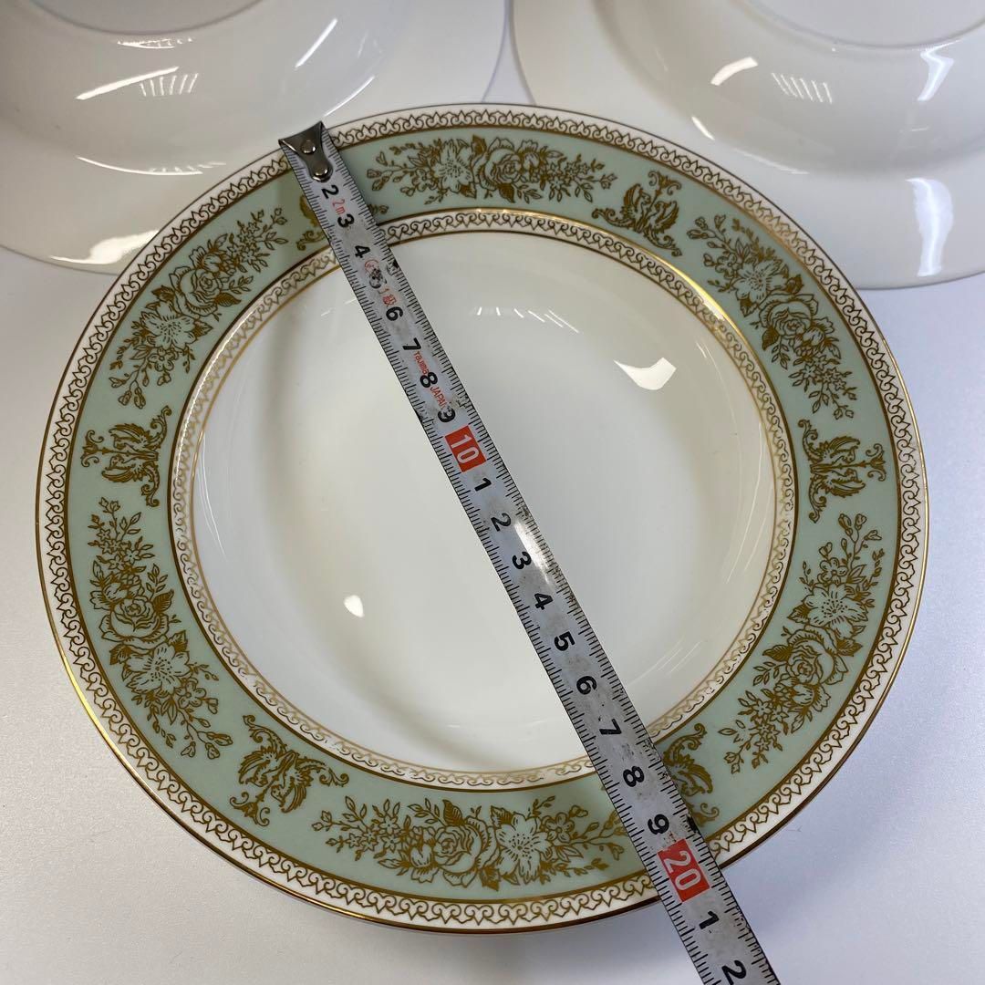 コロンビアセージグリーンスーププレート6枚