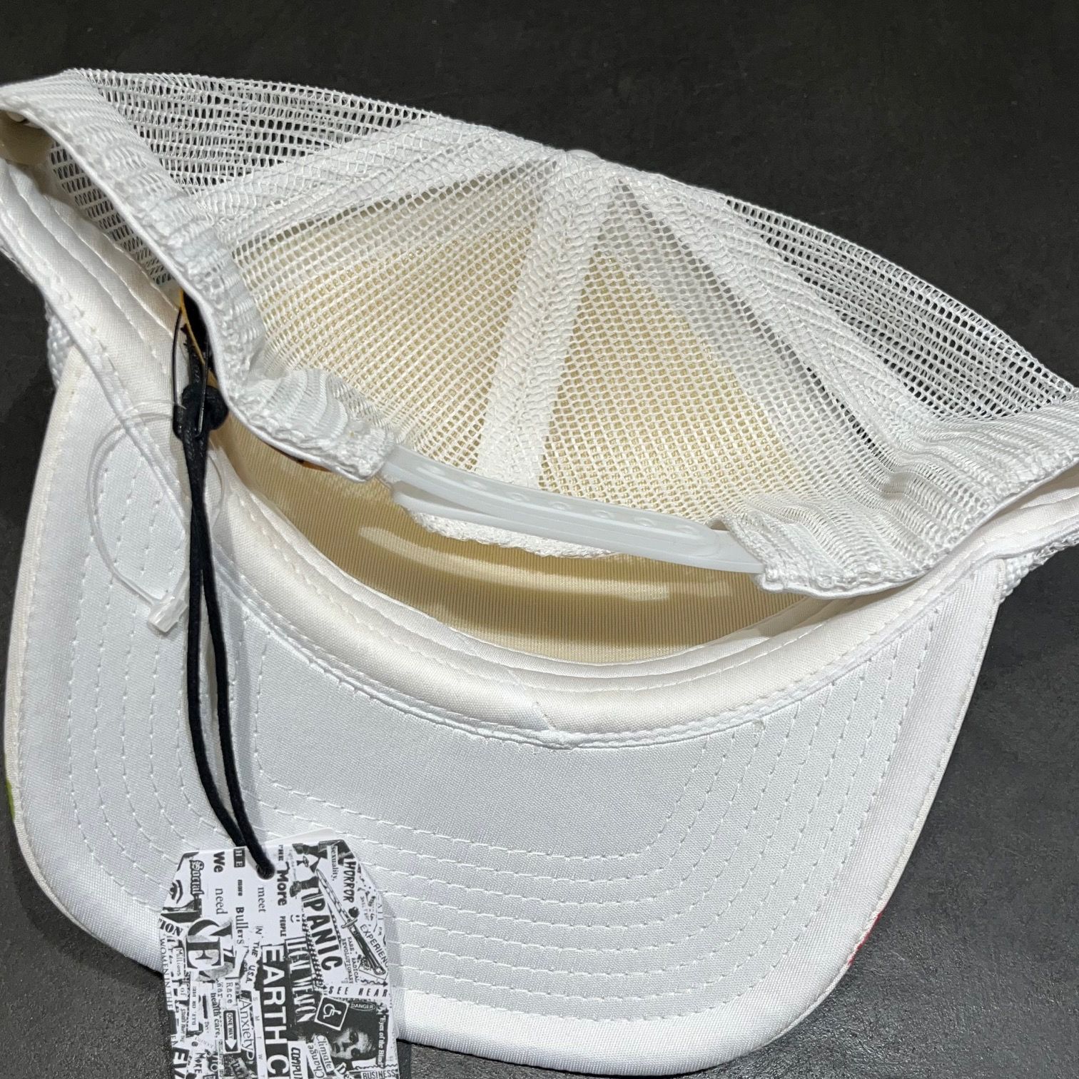GALLERY DEPT. ペンキ加工メッシュキャップ 定価76780円 GALLERY DEPT. 23AW WORKSHOP CAP / WHITE ペイント