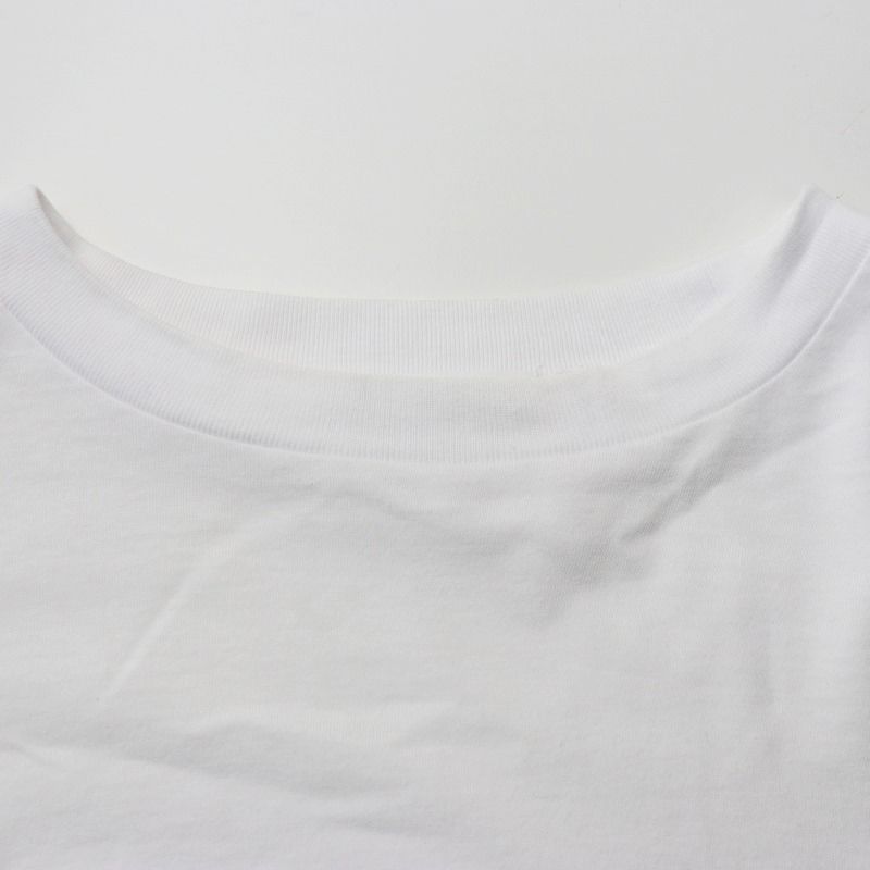 ナゴンスタンス nagonstans asymmetry long-sleeves アシンメトリー ロングスリーブ カットソー M/ホワイト トップス 【2400014463132】 nagonstans ナゴンスタンス 23AW asymmetry long sleeves