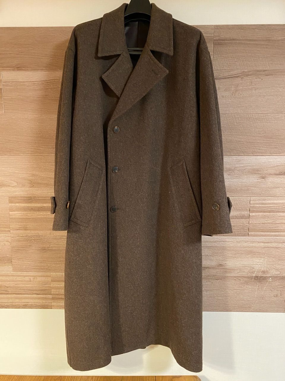 21AW SHETLAND WOOL DOUBLE BREASTED COAT