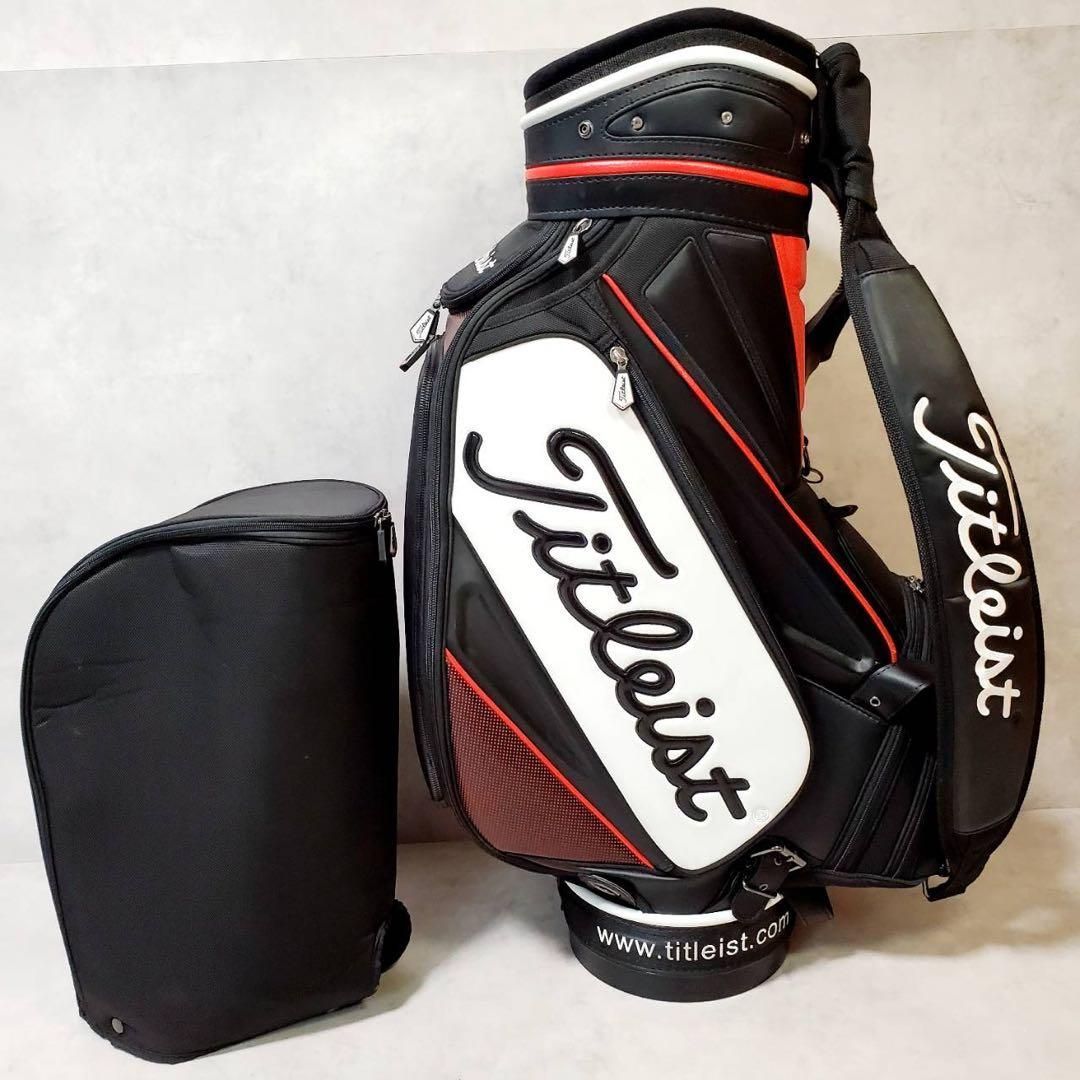 Titleist キャディバッグ タイトリスト 黒 赤 9.5型 Titleist メンズ