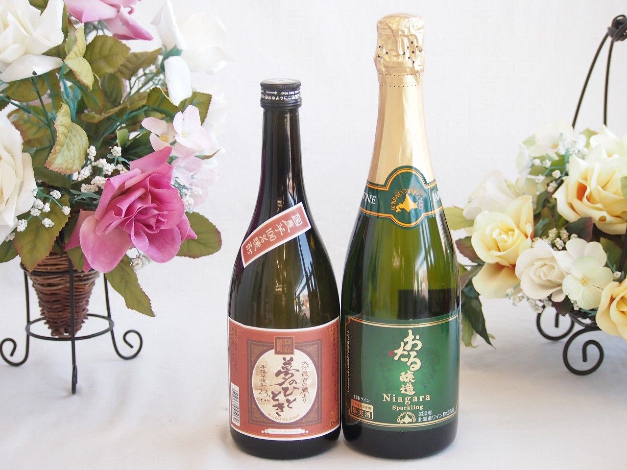 プレミアムな芋焼酎と国産ワインセット( おたる醸造 ナイアガラ