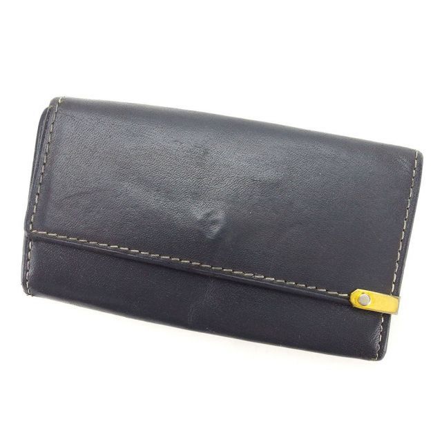 新品未使用 LOEWE グレー レザー キーケース ロエベ キーケース 6連キーケース グレー レザーLOEWE