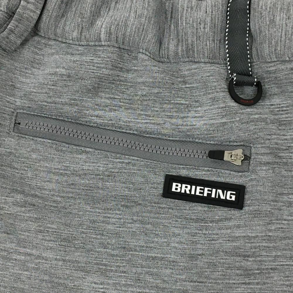 寂しい 超 ブリーフィング パンツ 杢グレー ダンボールニット メンズ XL ゴルフウェア BRIEFING