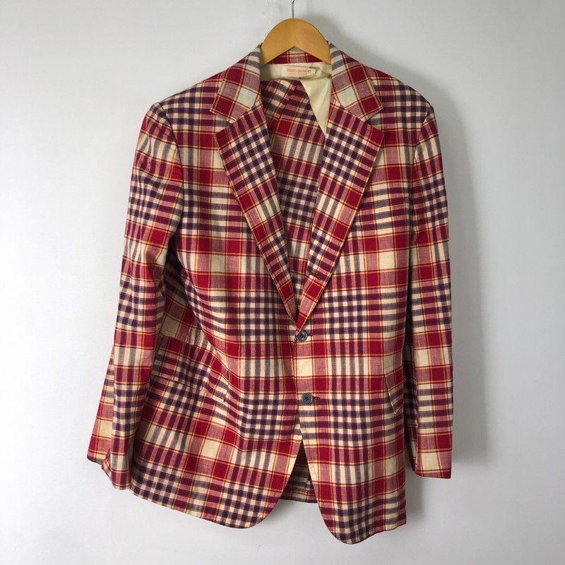 美品　ブルックスブラザーズ テーラードジャケット マドラスチェック 42R 中古品】Brooks Brothers ブルックスブラザーズ MADRAS CHECK JACKET