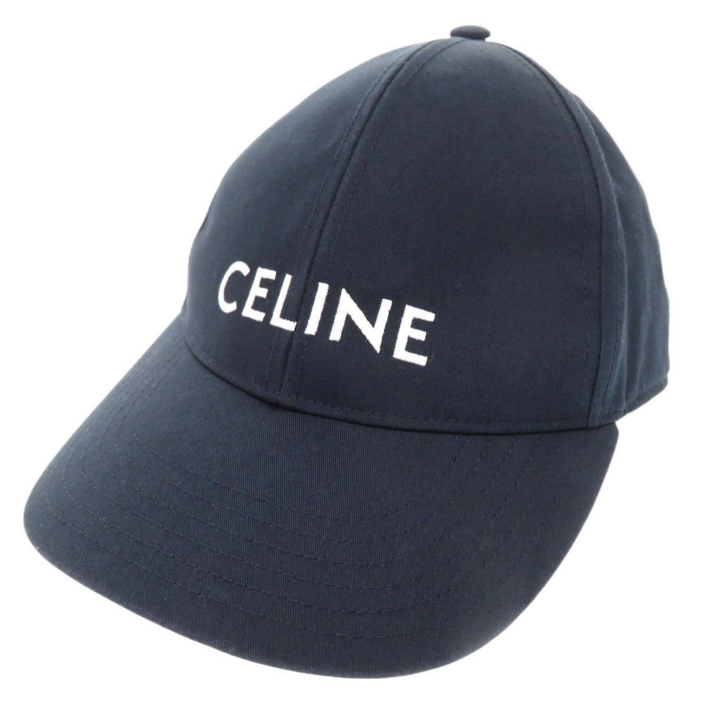 セリーヌ ベースボールキャップ 2AUA1969P コットン ネイビー 帽子 キャップ 0364 CELINE