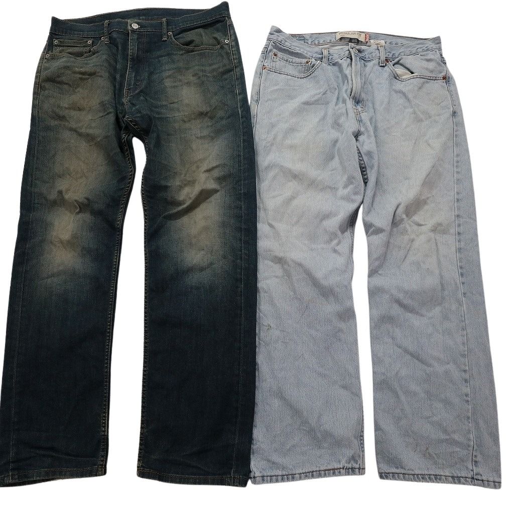 古着卸 リーバイス 550 デニム パンツ 8枚セット メンズ 36 フェード ヒゲ アメカジ コインポケット 古着 NC1249 USTAUSTRALIA_COM_AU