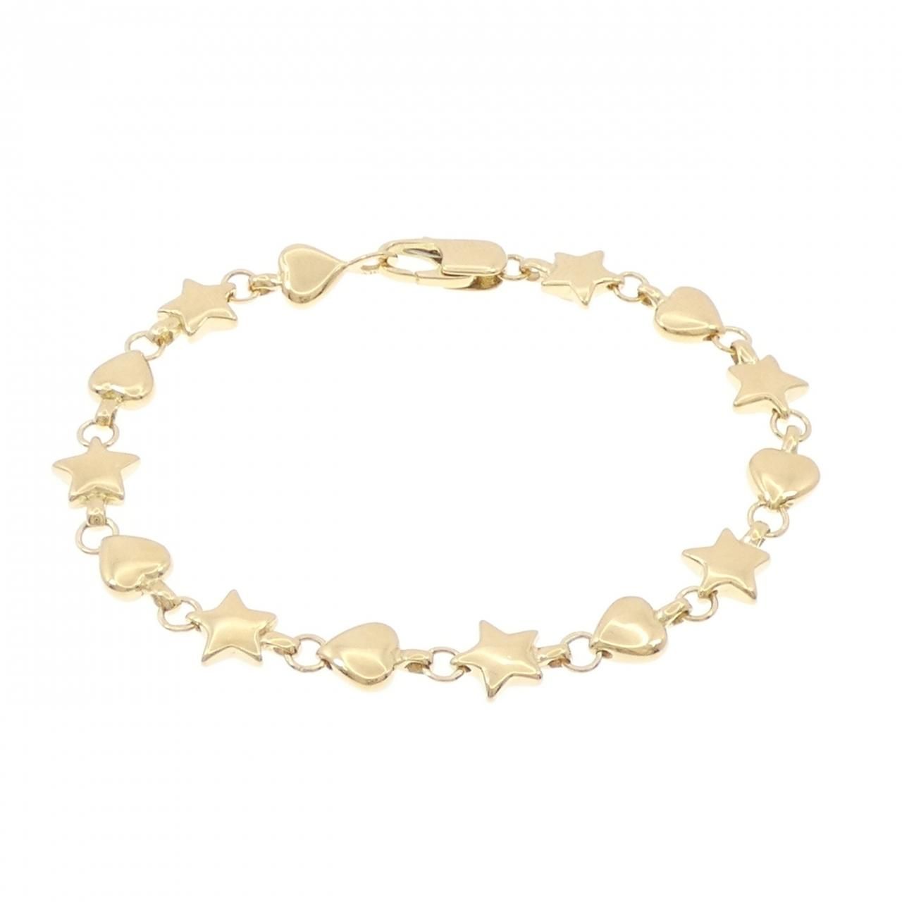 ティファニー 750YG スター×ハート ブレスレット - メルカリ 