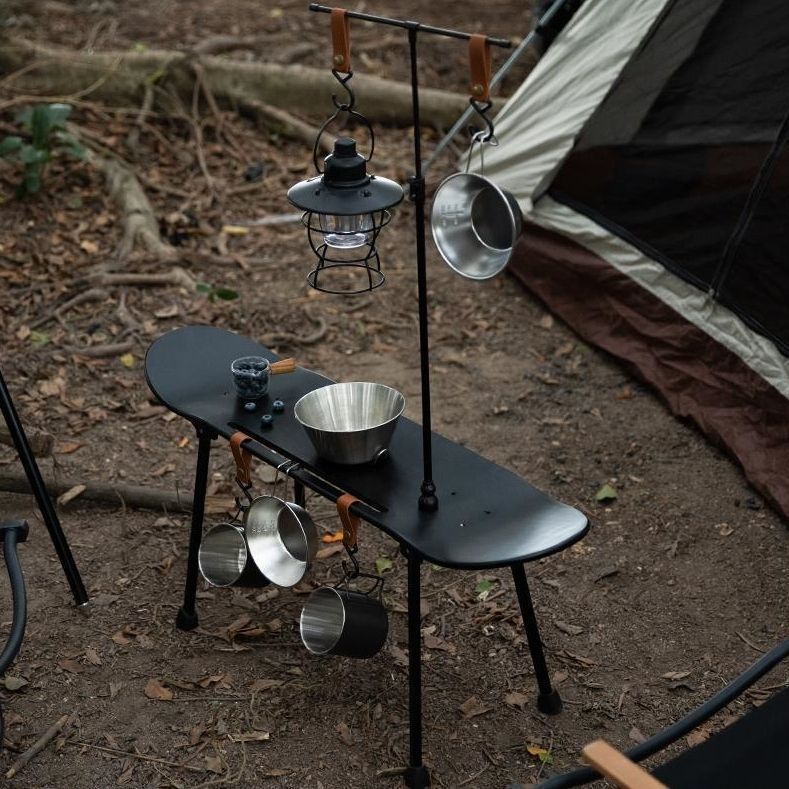 スケボーサイドテーブル ブラック サイドテーブル スケートボード