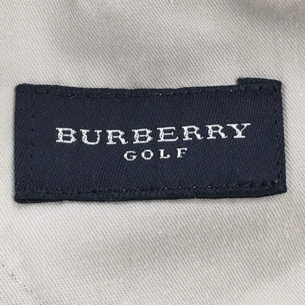 バーバリーゴルフ パンツ ライトグレー×ブラウン チェック 薄手 メンズ