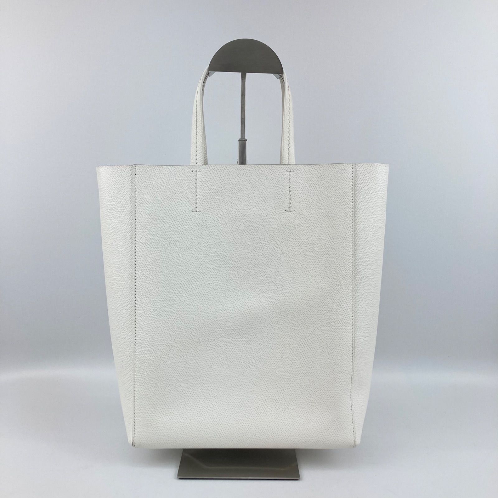 CELINE バーティカルカバスモール2WAYハンドバッグホワイト