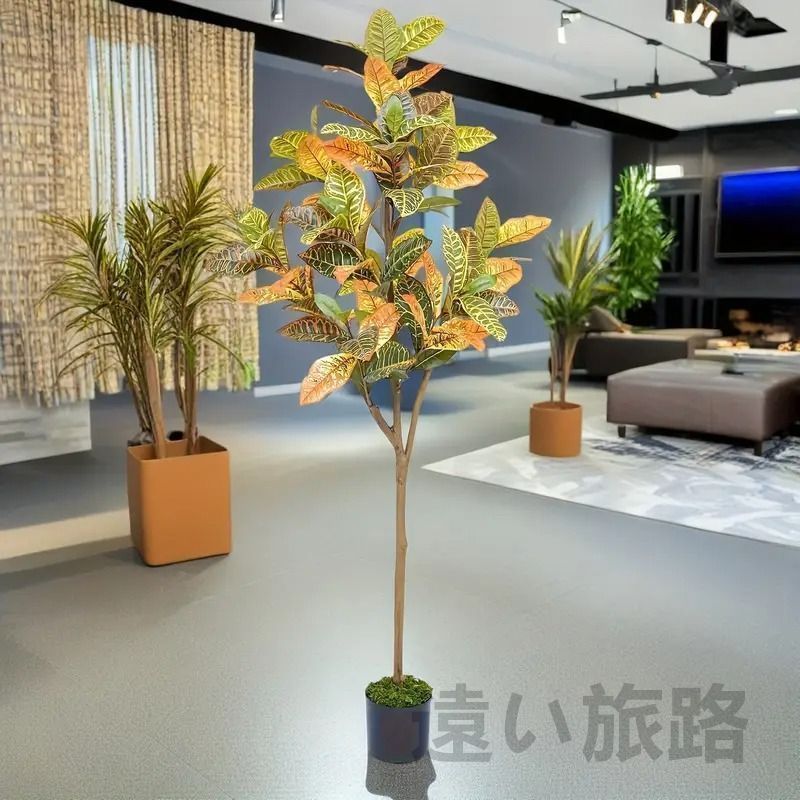 ゴールデンリーフ 鉢付きフェイクグリーン フェイクツリー おしゃれ かわいい 北欧 インテリア 人工 観葉植物 イミテーション プランツ 装飾品 プレゼント 4-7