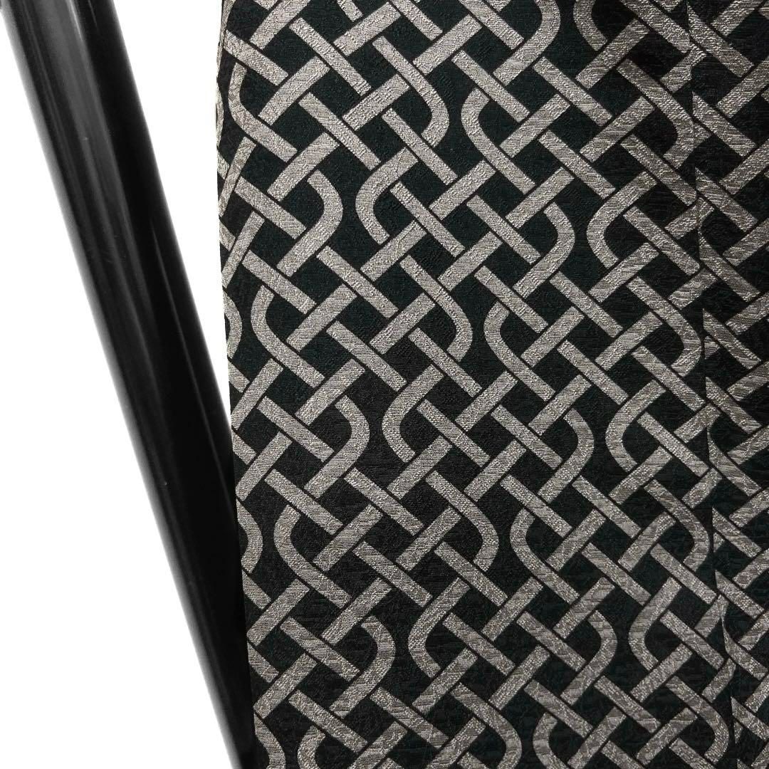 斉藤上太郎 小紋 モノトーン 籠目 立涌 モード シック 着物 022a d