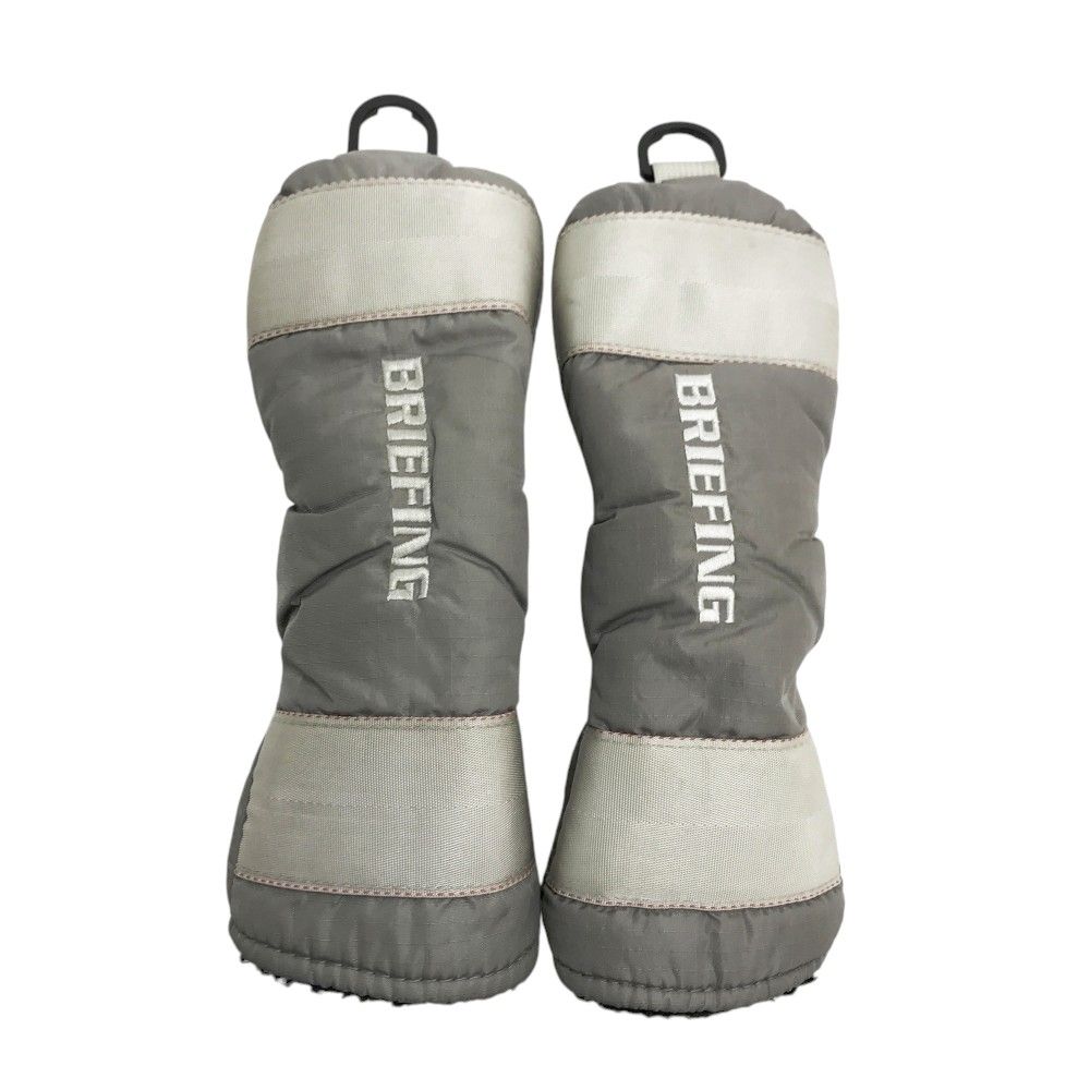BRIEFING GOLF ブリーフィング  ヘッドカバー 2点セット  グレー系 DR/FW [240101493031] ゴルフウェア ストスト BRIEFING GOLF ブリーフィング ヘッドカバー 2点セット グレー系
