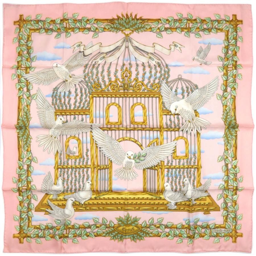 美品】エルメス スカーフ カレ 90 去年の雪 ブランド ツイリー