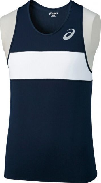 【正規品，HOT】 asics アシックス SINGLET ネイビー XXL XT1039 50 | スポーツ用品 スポーツ グッズ ツール アクセサリー 雑貨 小物 使いやすい 陸上 衣類 メンズ 男性用 XXL ウエア シャツ 目立つ ランニング トップス その他