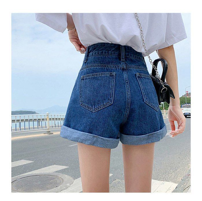 ショートパンツ デニム レディース 未使用 ハーフパンツ ロール