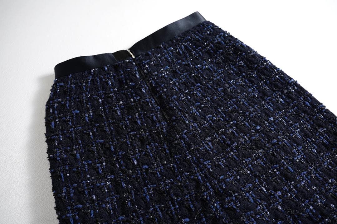 ドゥロワー ツィードフリンジスカート