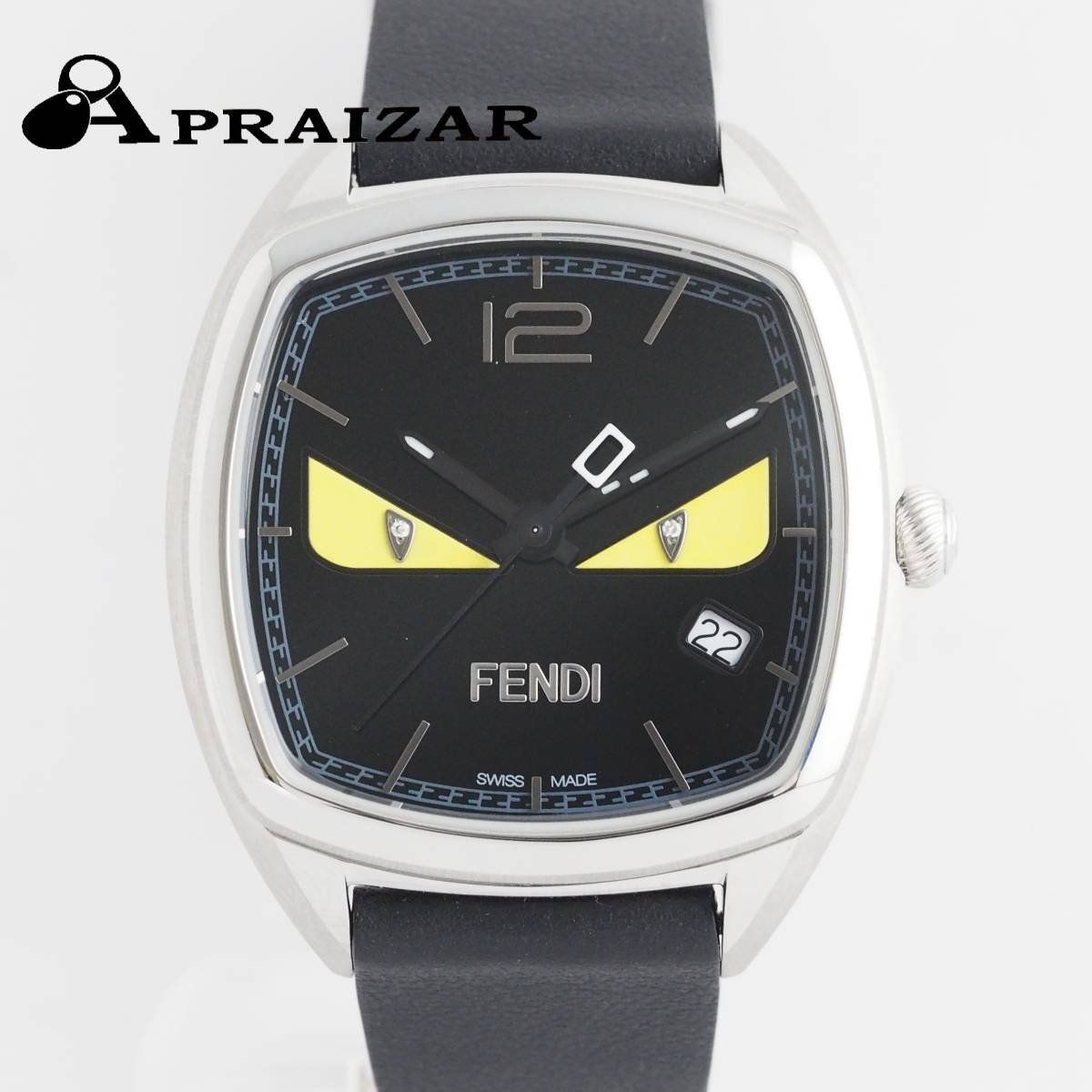 ファッション小物フェンディ FENDI バグズモンスター F222031611D1 SS/革ベルト クオーツ レディース 腕時計