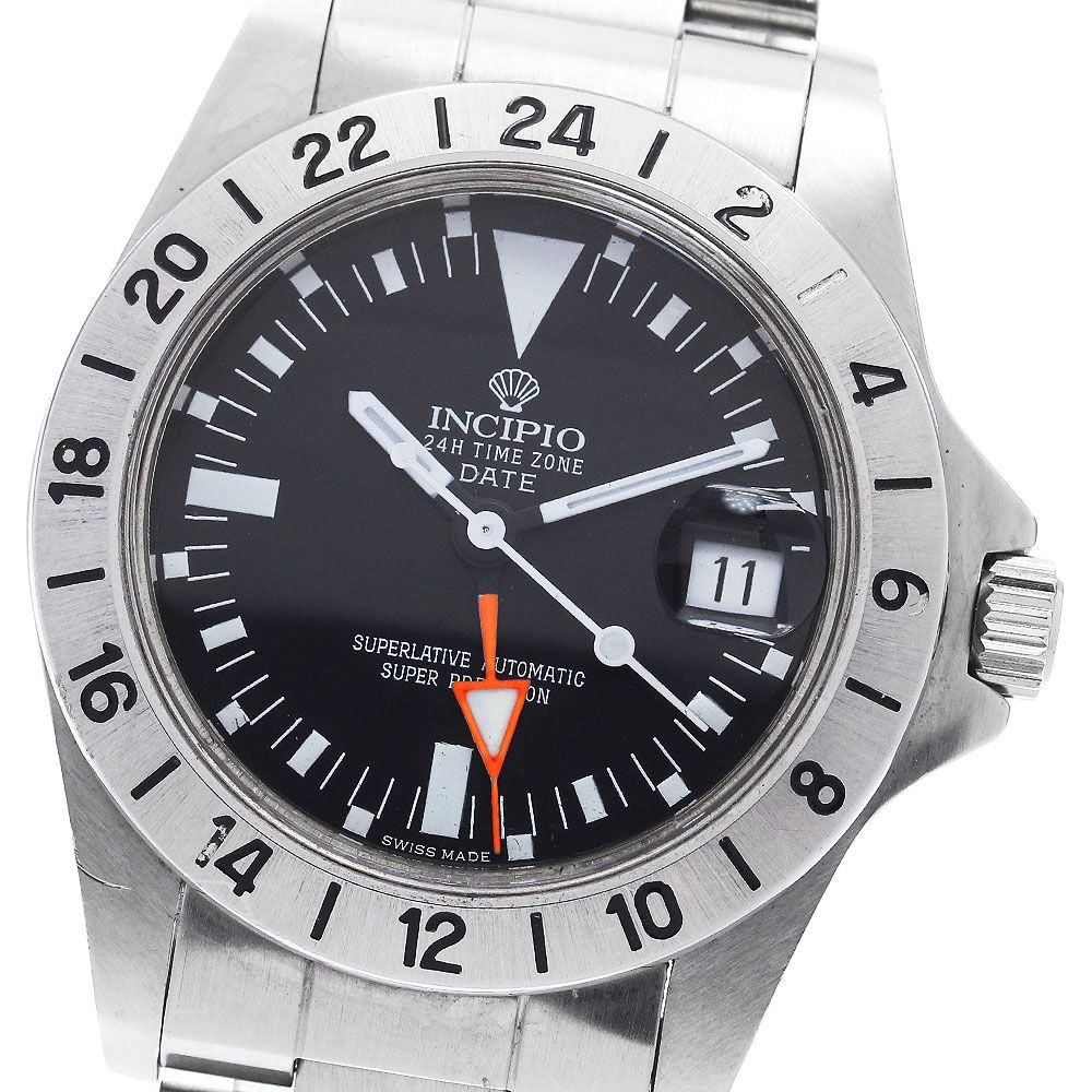 インキピオ　GMT DATE自動巻き インキピオ GMT DATE自動巻き 楽天市場】☆良品【INCIPIO