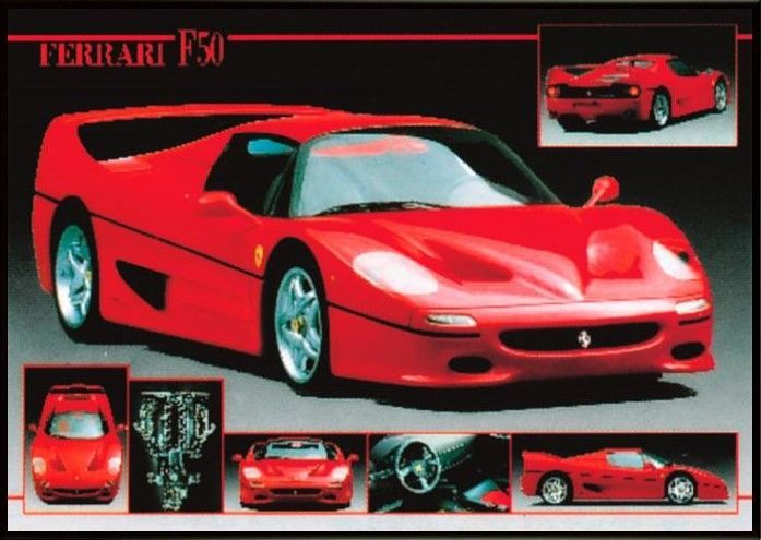超激レア 特大ポスターフェラーリF50特注フレーム入り 超激レア 特大