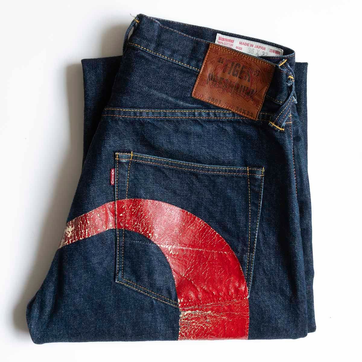 雰囲気抜群/濃紺】EVISU 【LOT.2001 デニムパンツ】36×32 エビス