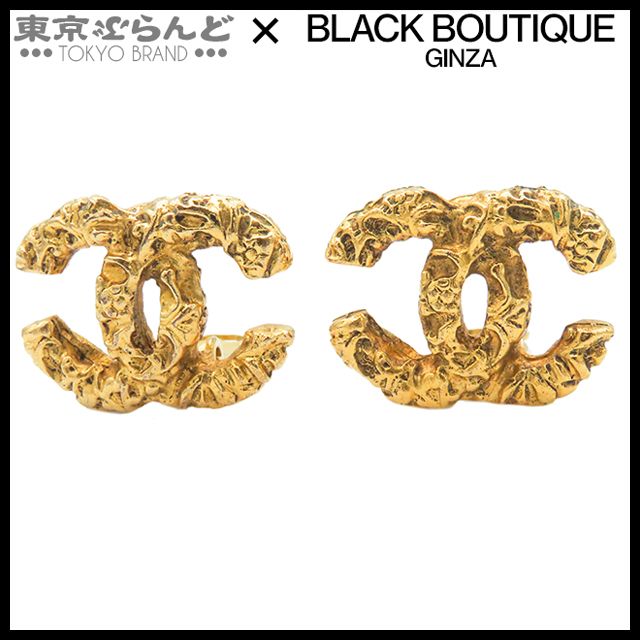 シャネル CHANEL ココマーク イヤリング 93A ゴールド メタル GP シャネル CHANEL ココマーク イヤリング 93A ゴールド メタル GP