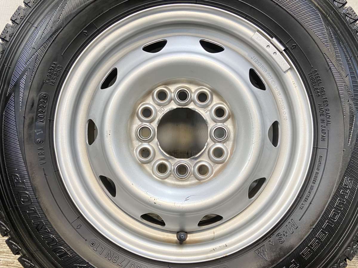 100％品質保証 145|80R12 80|78LT ダンロップ ウィンターマックス SV01 WD 12x3.5 100|110|114.3-4穴 タイヤ スタッドレスタイヤ ホイールセット 4本セット w12250920056