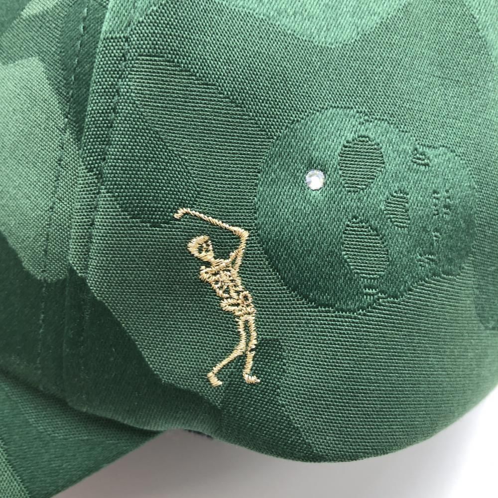 新品】マークアンドロナ キャップ グリーン 迷彩織生地 カモフラ