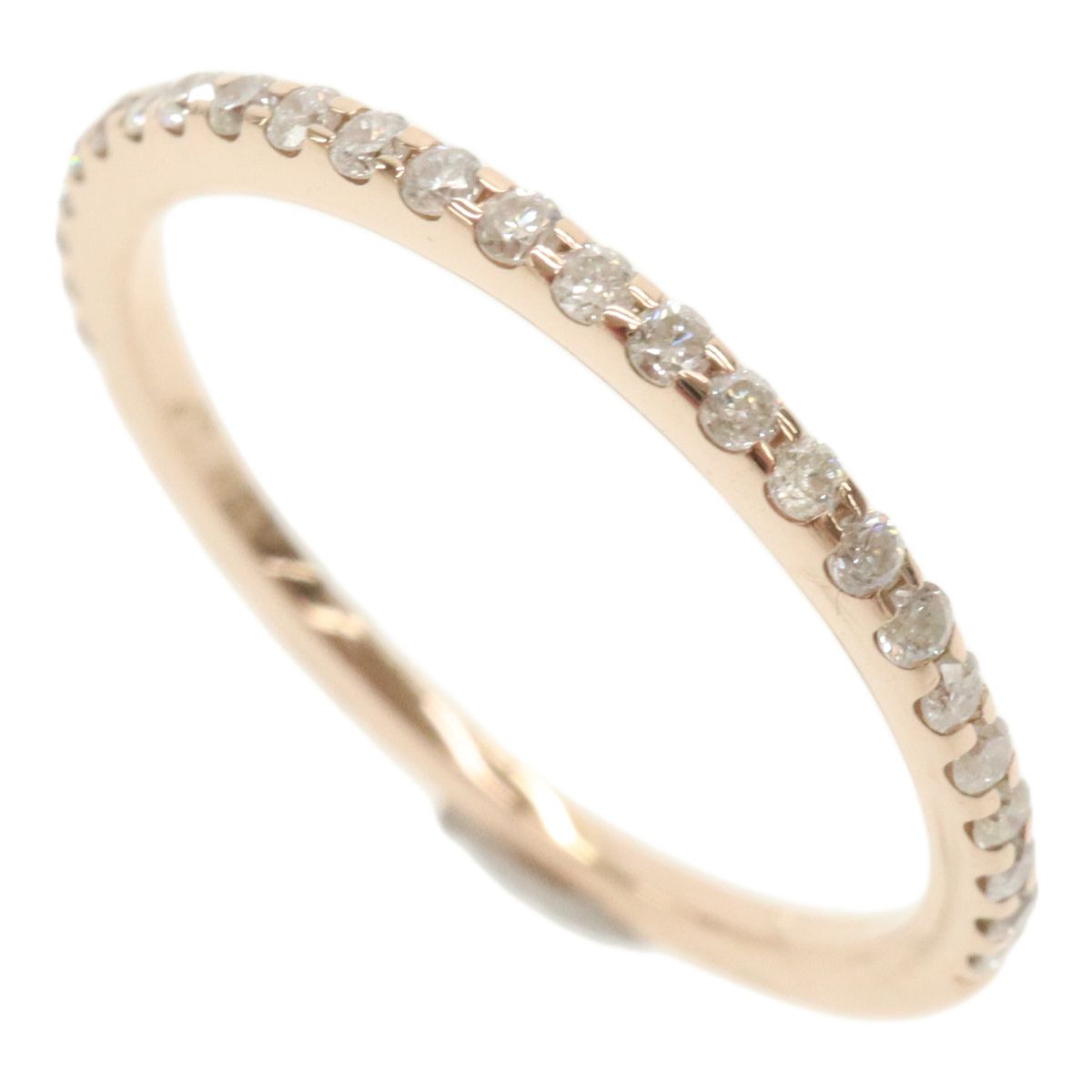 4℃ ヨンドシー K18PG 18金ピンクゴールド ダイヤ ハーフエタニティ