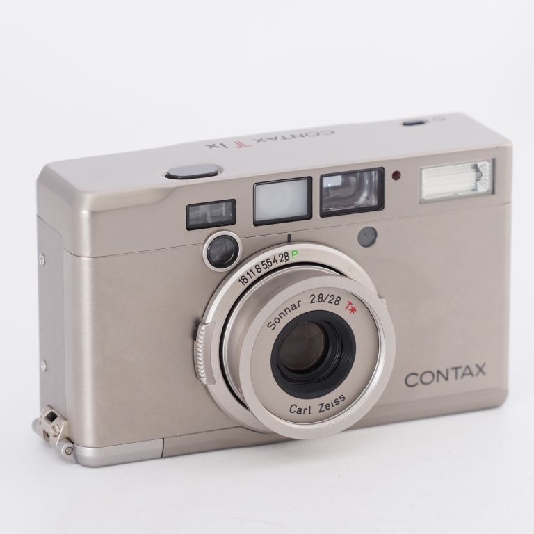 CONTAX Tix コンタックス　シルバーコンパクトフィルムカメラ CONTAX コンタックス Tix コンパクトフィルムカメラ APSフィルム用