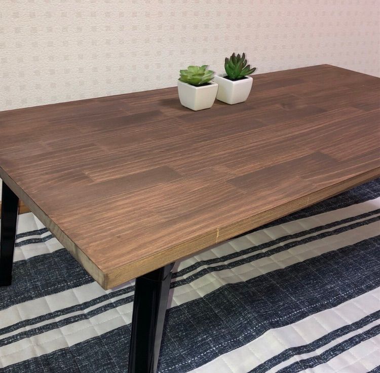 一枚板】アンティーク風 折りたたみ式 ファッション ローテーブル