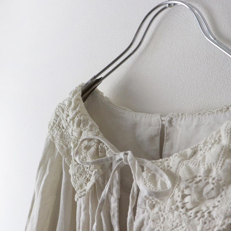 2021SS ネストローブ nest Robe レースカラー2wayスモック ワンピース
