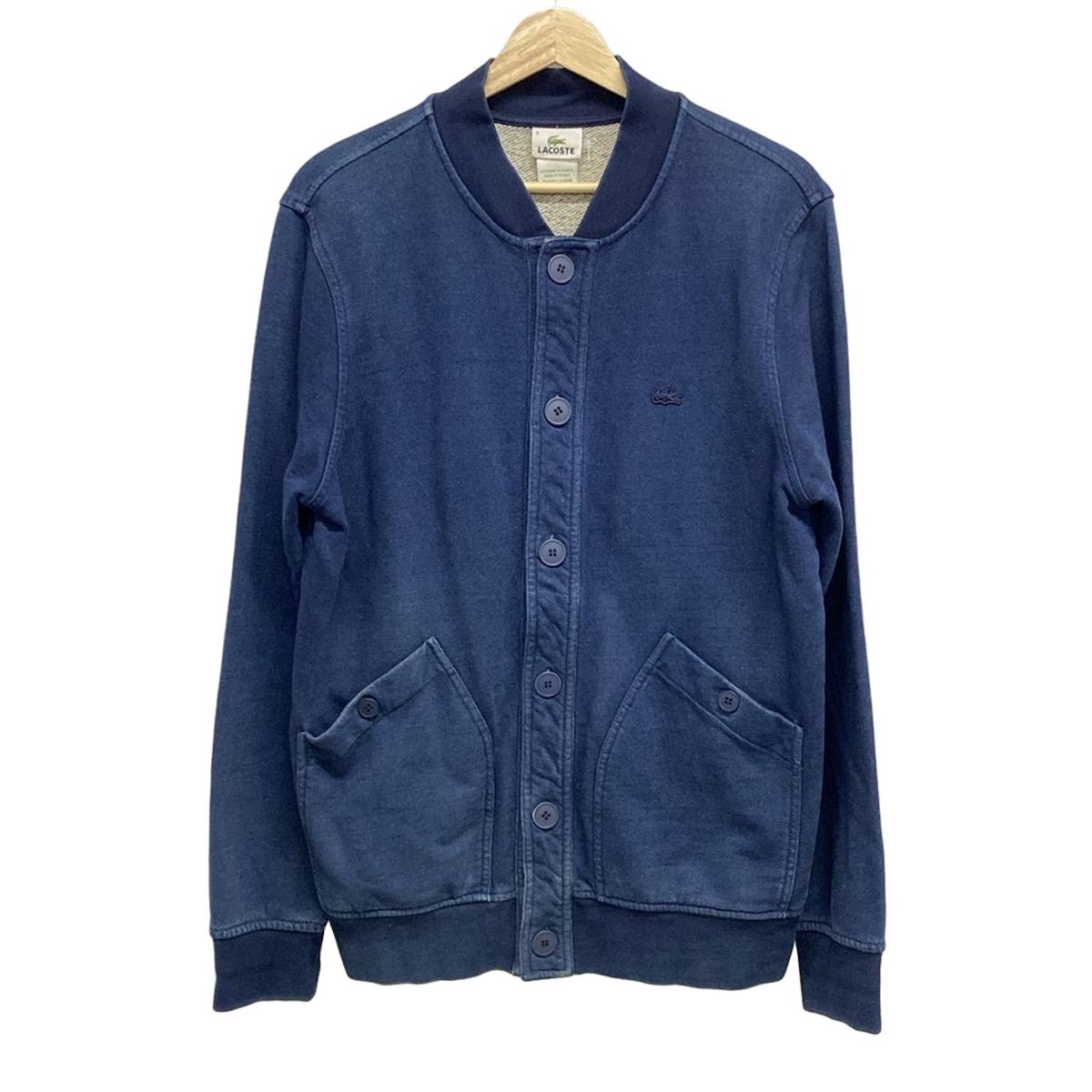 人気カラーの Lacoste(ラコステ) ブルゾン サイズ3 L レディース - ネイビー ジャケット・アウター