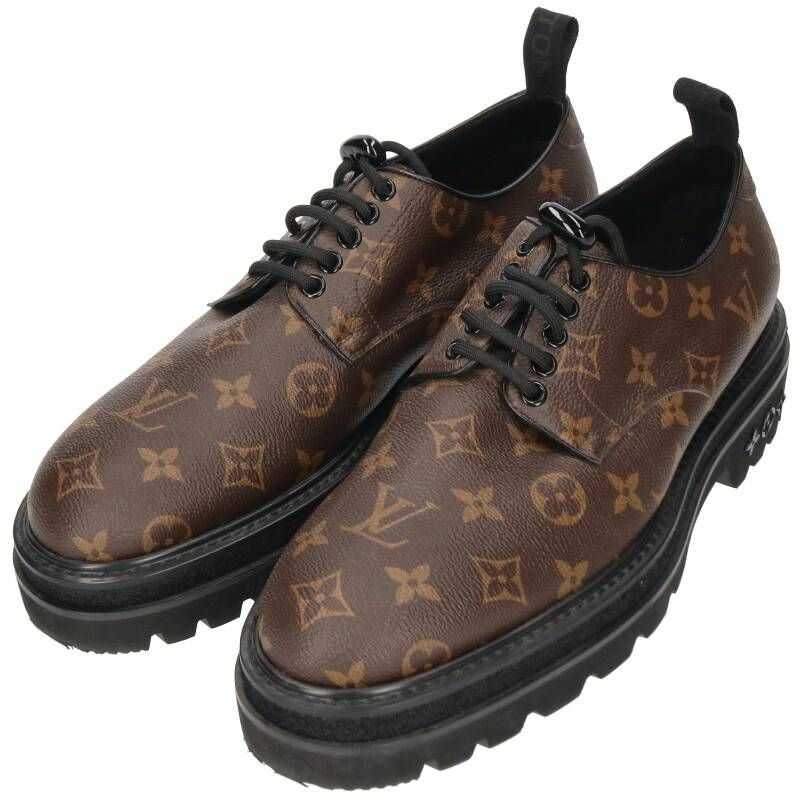 ルイヴィトン LVブラックアイス・ライン モノグラムダービーシューズ