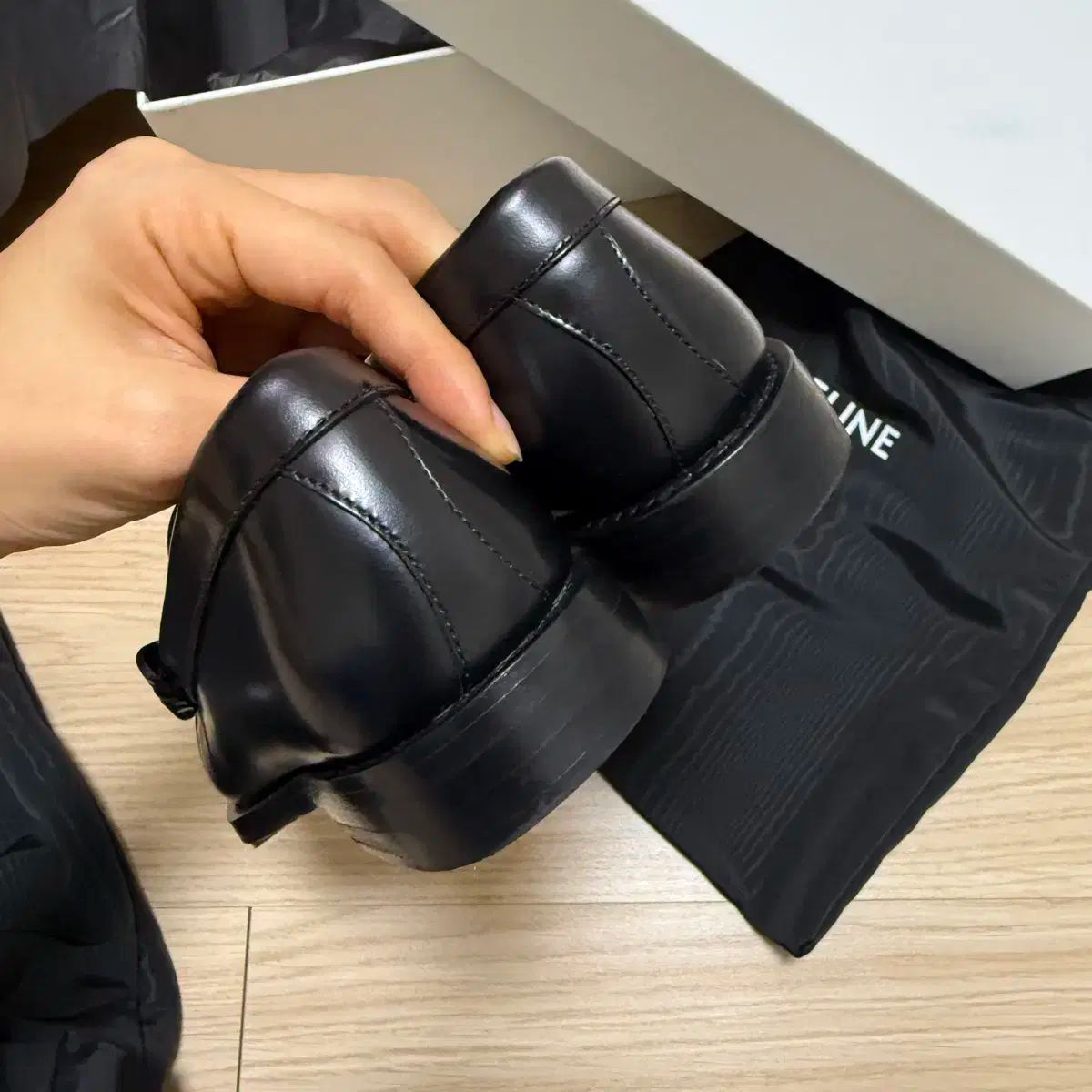  セリーヌ トリオンフ ローファー 35 フラットシューズ バレエシューズ パンプス