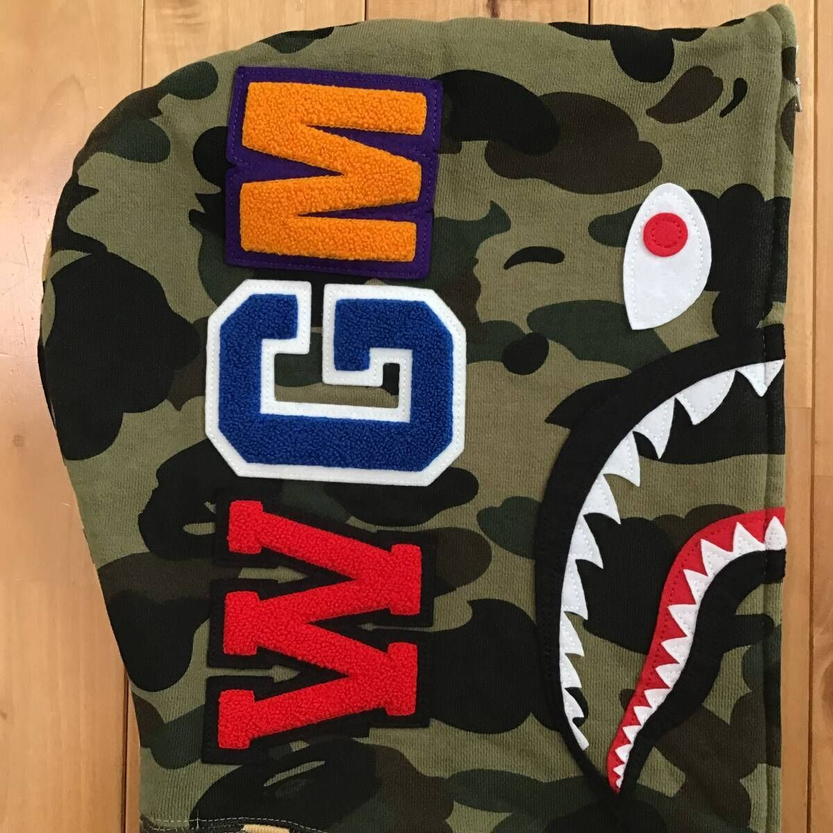 Crazy 1st camo シャーク パーカー Mサイズ shark full zip hoodie a
