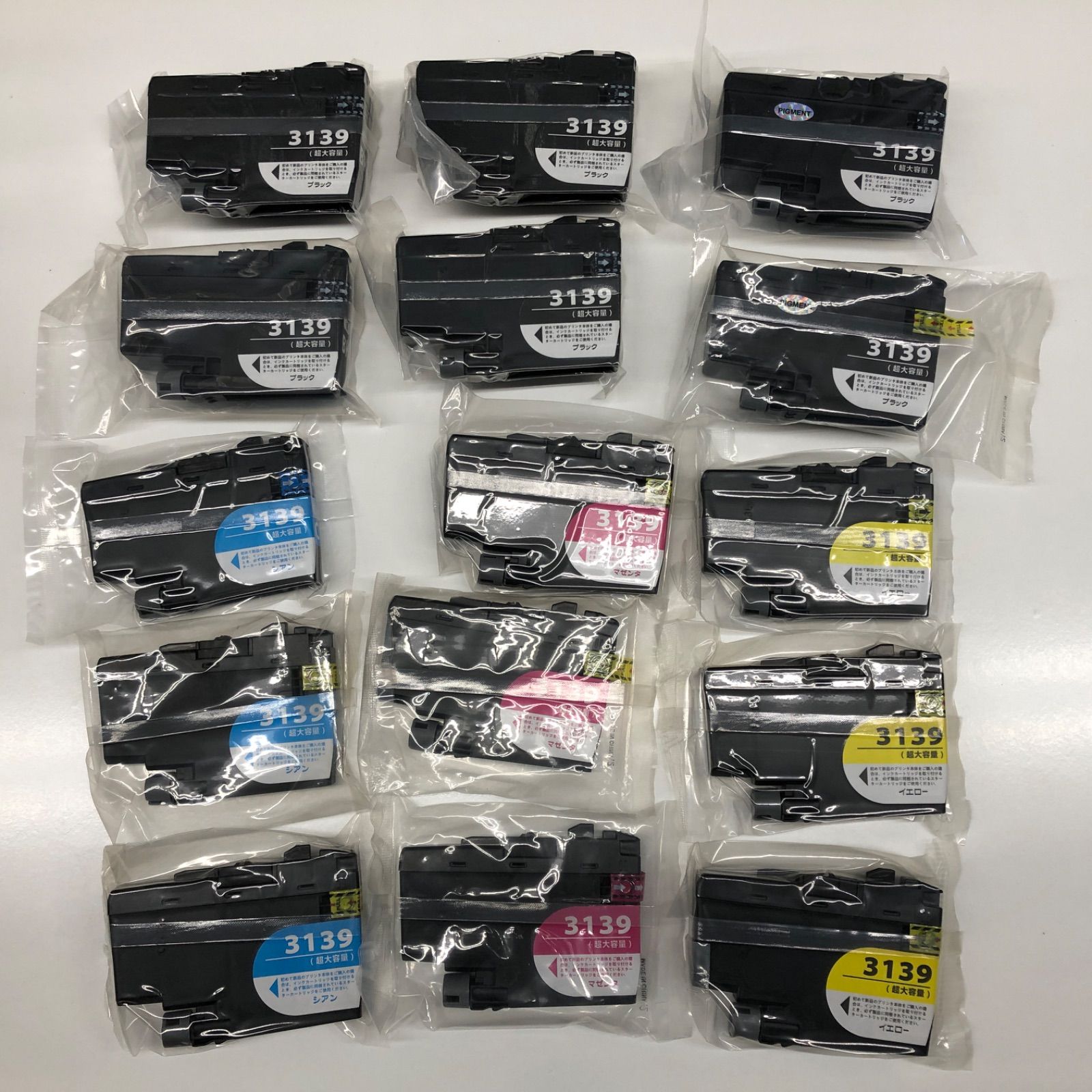 完売品 未開封セット品 トモズ プリンター用互換インクカートリッジ 染料＋顔料 ブラザーLC3139 ブラック シアン マゼンタ イエロー 管理番号 雑収B 【 予約受付開始】