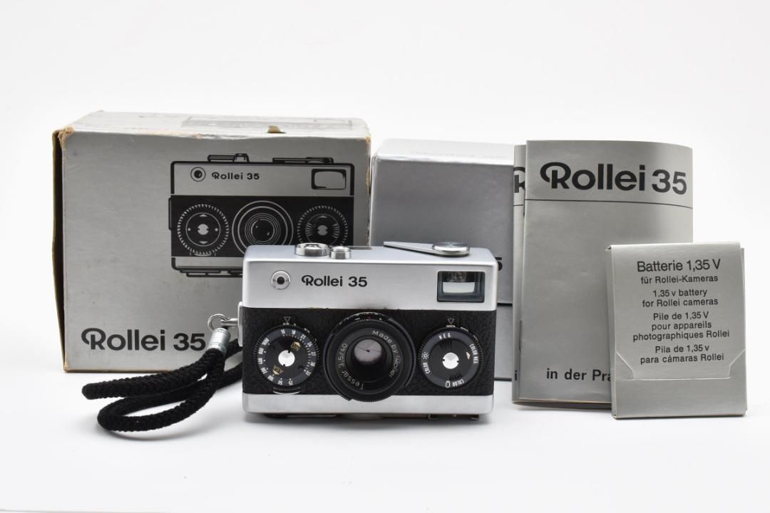 403 シャッターOK Rollei ローライ 35 Tessar 3.5 40mm シルバー フィルムカメラ