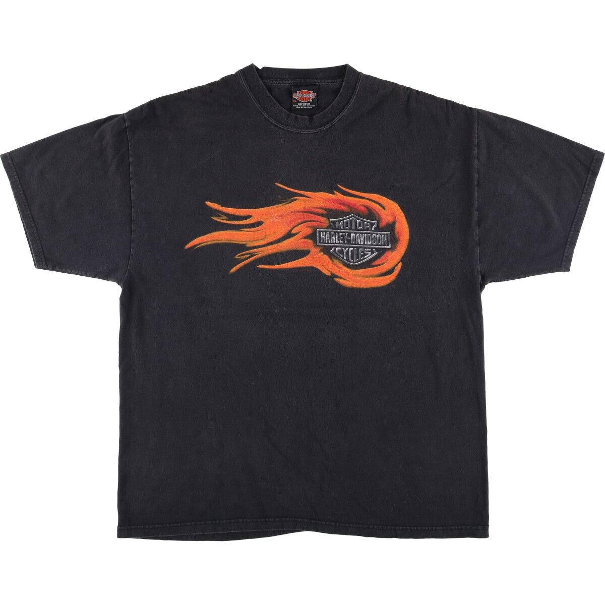 古着 ハーレーダビッドソン Harley-Davidson ファイヤーパターン モーターサイクル バイクTシャツ メンズXL相当|eaa574640